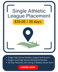 Single Athletic League Job Board Placement